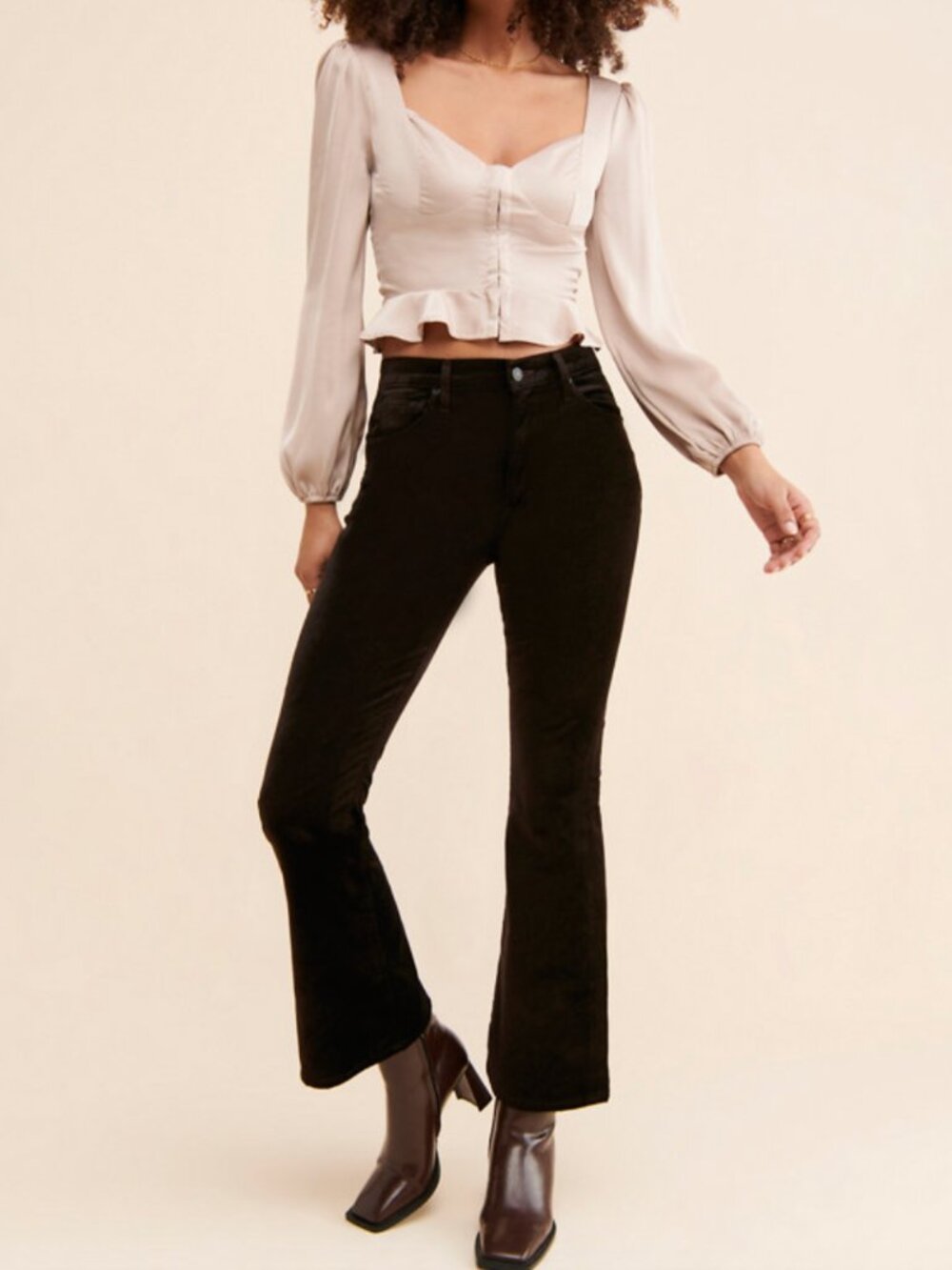 NWOT Citizens of Humanity Lilah Velvet Bootcut Jeans